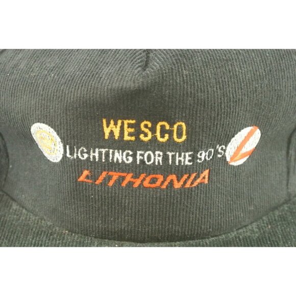Wesco Lithonia Lot of 2 Hats Caps Snapback Blue Black Canada Cap Wilson 1990s - Picture 3 of 12